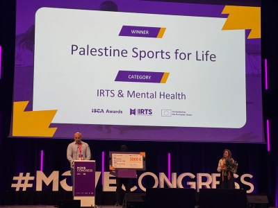 Palestine Sports for Life Wins ISCA Award for Integration and Mental Health through Sport 2025