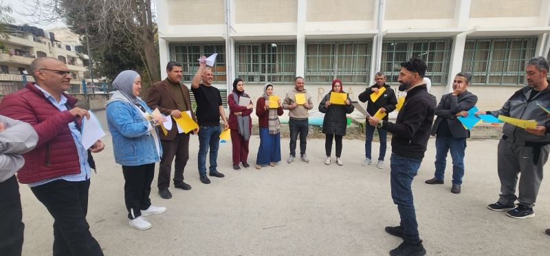 UNRWA ToT Website PS4L -Khutwa Safe Spaces: Training of Trainers Strengthens School-Based Implementation 
