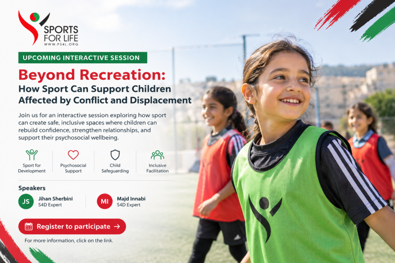 Upcoming Interactive Session | Beyond Recreation: How Sport Can Support Children Affected by Conflict and Displacement