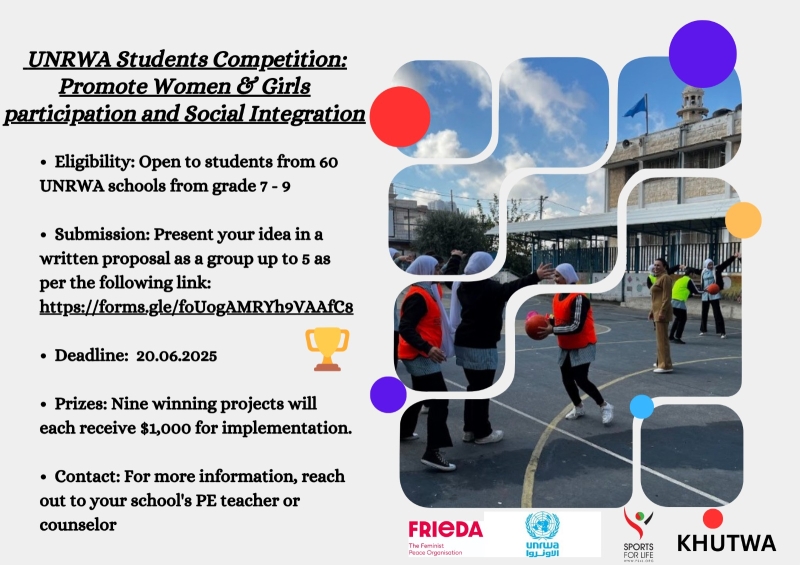 UNRWA Students Competition Alert!